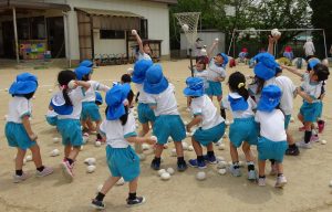ミニ運動会玉入れ
