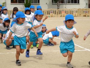 ミニ運動会かけっこ
